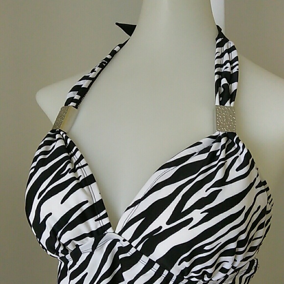 ZEBRA HALTERKINI SWIM MERONA. - Picture 3 of 7